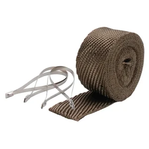DEI Exhaust Wrap Kit – Pipe Wrap & Locking Tie – Titanium – 10123