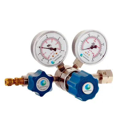 3396 Series Single-Stage High-Purity Absolute Pressure Regulator – Brass