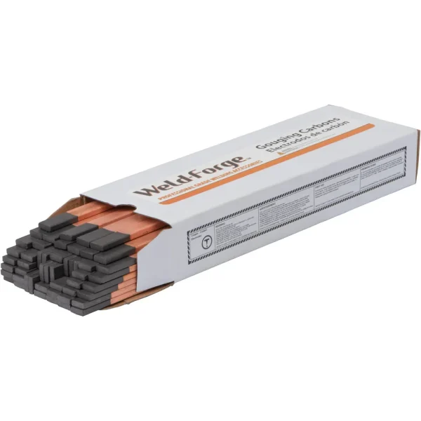 Weld-Forge Flat Carbon Arc Gouging Electrodes – DC Copper Coated