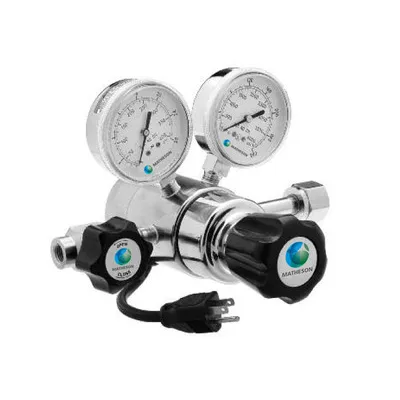 3540 Series Heated Dual-Stage Regulator – Brass