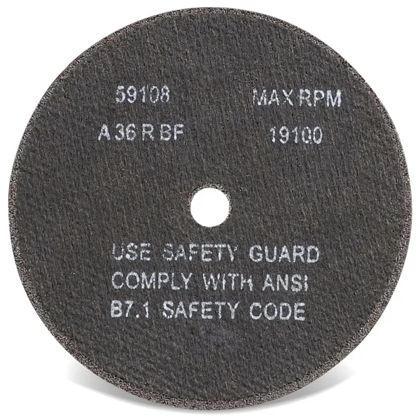 CGW Abrasives 35507 Aluminum Oxide Die Grinder Wheels – 3/8 Arbor Hole – Size 4 x 1/32, 50/BOX