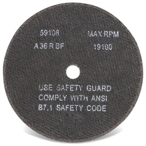 CGW Abrasives 35509 Aluminum Oxide Die Grinder Wheels – 3/8 Arbor Hole – Size 4 x 1/16, 50/BOX