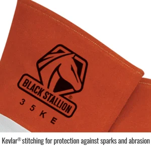 Black Stallion 35KEM Economy Kidskin TIG Glove, Pearl White, MEDIUM, 12/PACK