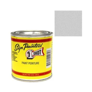 1 Shot Paint Metallic Silver 1/2 Pint