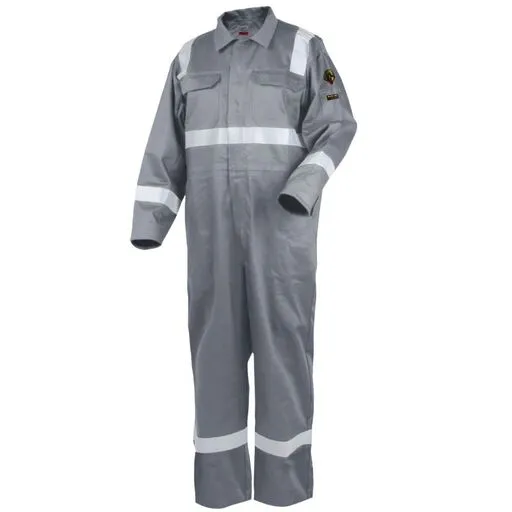 Revco Coverall Deluxe FR Cotton Gray 2″ Reflective Tape |CF2216-GY-LRG