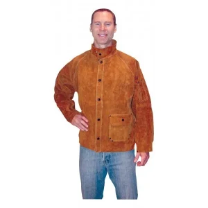 Tillman 3826 26″ Premium Dark Brown Cowhide Leather Welding Jacket (1 Jacket)