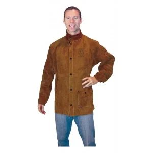 Tillman 3830 30″ Premium Dark Brown Cowhide Leather Welding Jacket (1 Jacket)