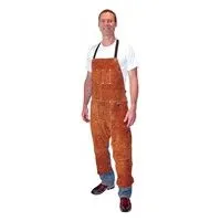 Tillman 3843 24″ x 42″ Premium Dark Brown Leather Split Leg Bib Apron (1 Apron)