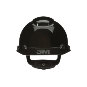 3M SecureFit Hard Hat, Black, 4-Point Pressure Diffusion Ratchet Suspension, with Uvicator – H-712SFR-UV