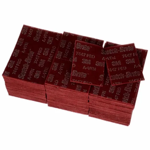 3M Scotch-Brite Hand Pad 7447B – Very Fine – 6 in x 9 in – Maroon | 7000027560