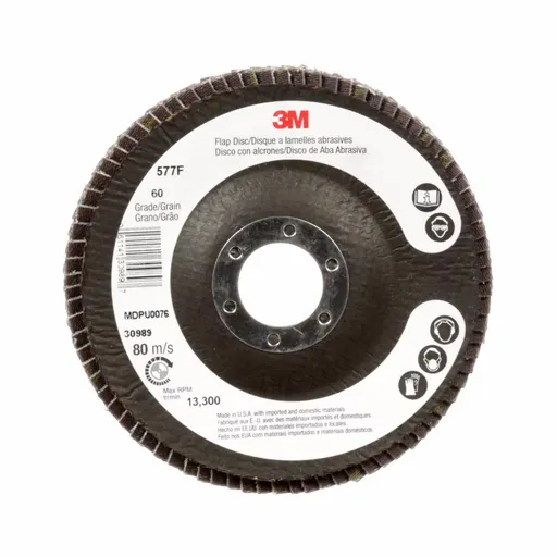 3M Flap Disc 577F, 40 Grit, T27, 4-1/2″ x 7/8″ | 7000144120