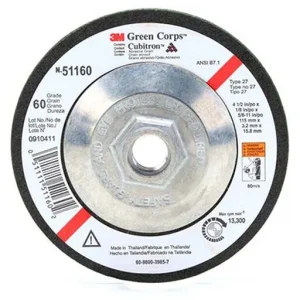 3M Green Corps Flexible Grinding Wheel – 4.5 in | 7000118597