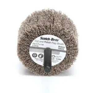 3M Scotch-Brite Cut and Polish Flap Brush, 2″ x 1″ x 1/4″, A MED | 7000121151