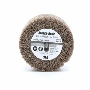 3M Scotch-Brite Cut and Polish Flap Brush – 3 in x 1 3/4 in x 1/4 in – Medium | 7100050520