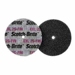 3M Scotch-Brite EXL Unitized Wheel, XL-UW, 2S Fine, 3 in x 3/4 in x 3/8 in | 7010329590
