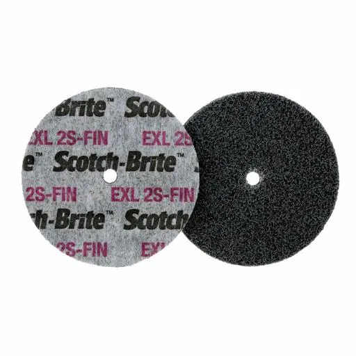 3M Scotch-Brite EXL Unitized Wheel, XL-UW, 2S Fine, 3 in x 3/4 in x 3/8 in | 7010329590