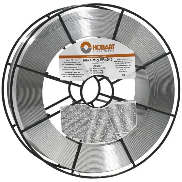 Hobart ER4043 Aluminum MIG Wire – 12# Wire Basket