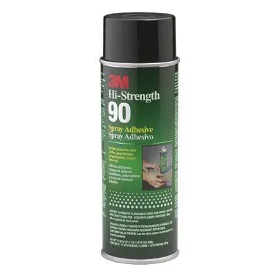 3M 021200-30023 Hi-Strength 90 Spray Adhesive, 24 oz, Aerosol Can, Clear (12 Cans)
