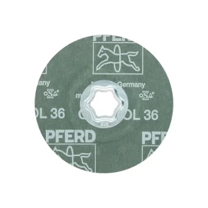 PFERD 40726 COMBICLICK® Fiber Disc, 4-1/2″ Dia, 36 Grit, Ceramic oxide CO-COOL, 25/BOX