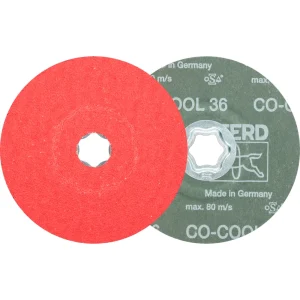 PFERD 40733 COMBICLICK® Fiber Disc, 5″ Dia, 36 Grit, Ceramic oxide CO-COOL, 25/BOX