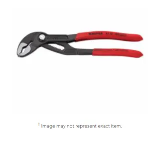Knipex 8701180 Cobra Water Pump Pliers, 180 mm, Box Joint, 11 Adj. (1 EA)