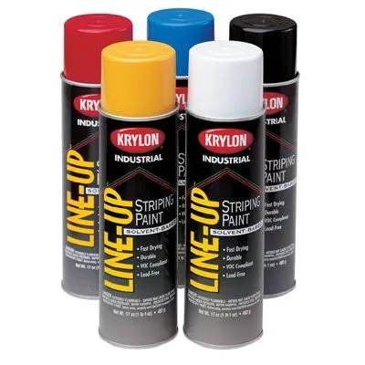 Krylon K08301 Line-Up Pavement Striping Paints, 18 oz Aerosol Can, Highway Yellow (12 Cans)