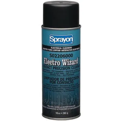 Sprayon S02206000 Electro Wizard Contact Precision Cleaners, 10 oz Aerosol Can (12 Cans)