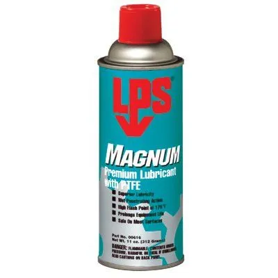 LPS 00616 Magnum Premium Lubricants with PTFE, 11 oz Aerosol Can (12 Cans)