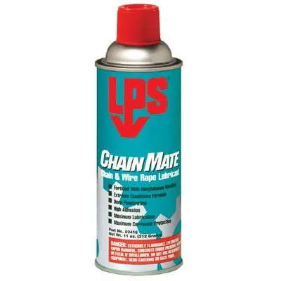 LPS 02416 ChainMate Chain and Wire Rope Lubricants, 16 oz Aerosol Can (12 Cans)