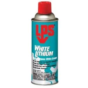 LPS 03816 White Lithium Multi-Purpose Grease, 16 oz Aerosol Can (12 Cans)
