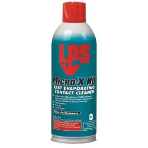 LPS 06616 Micro-X NU Fast Evaporating Contact Cleaners, 11 oz Aerosol Can (12 Cans)