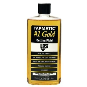LPS 40320 TapMatic #1 Gold Cutting Fluids, 16 fl oz Bottle (12 Bottles)