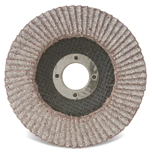 CGW Abrasives 43084 Aluminum Flap Disc- Type 27 – Size 4-1/2 x 7/8 – Grit 60, 10/BOX