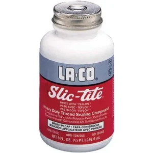 Markal 42029 Slic-Tite Paste Thread Sealants w/ PTFE, 1 pt Brush-In-Cap, White (1 Can)