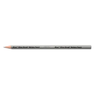 Markal® Silver-Streak® Welders Pencil, #2 Lead, 7 in, Silver, Standard Pack 12 EA