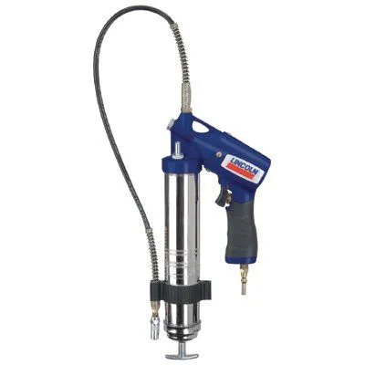 Lincoln Industrial 1162 Air Powered Grease Guns, 14 1/2 oz, 150 psi, 7/16 in(UNEF), Hose, Pneumatic Pump (1 EA)
