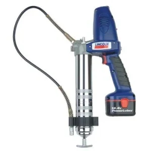 Lincoln Industrial 1442 PowerLuber Heavy-Duty Battery Grease Guns, 14.5 oz, 7,500 psi, 1/8″ NPT(F) (1 EA)