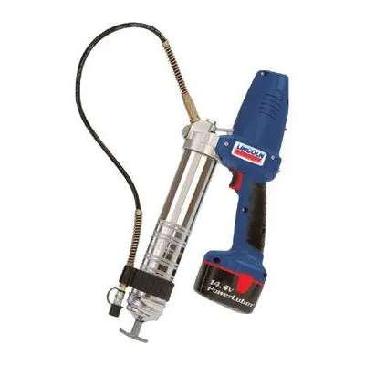 Lincoln Industrial 1444 PowerLuber Heavy-Duty Battery Grease Guns, 7,500 psi, 1/8″ NPT(F), 2 batteries (1 EA)