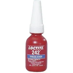 Loctite 135354 242 Threadlockers, Medium Strength, 10 mL, Blue (1 Bottle)