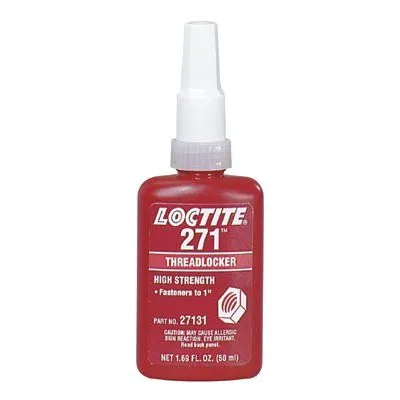 Loctite 442-135381 271 High Strength Threadlockers, 50 mL, 1 in Thread, Red (1 Bottle)