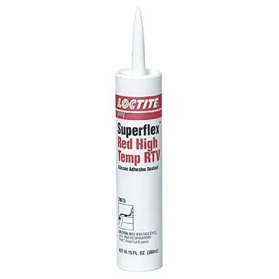 Loctite 198817 Superflex Red High Temp RTV, Silicone Adhesive Sealants, 300 mL Cartridge, Red (1 Case) (10 Cartridges)