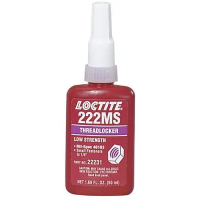Loctite 22241 222MS Threadlockers, Low Strength/Small Screw, 250 mL, Purple (1 Bottle)