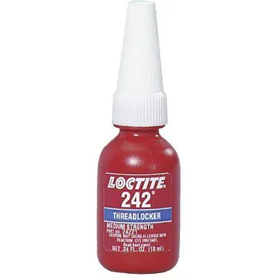 Loctite 24241 242 Threadlockers, Medium Strength, 250 mL, Blue (1 Bottle)