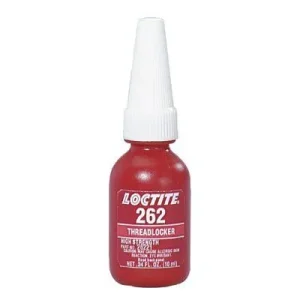 Loctite 26221 262 Threadlockers, Medium to High Strength, 10 mL, Red (1 Bottle)