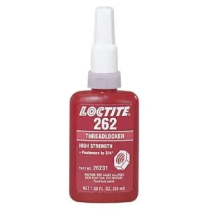 Loctite 26231 262 Threadlockers, Medium to High Strength, 50 mL, Red (1 Bottle)