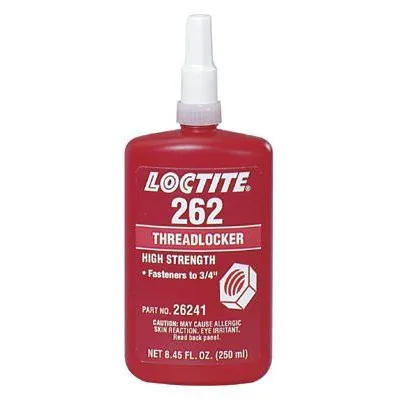 Loctite 26241 262 Threadlockers, Medium to High Strength, 250 mL, Red (1 Bottle)