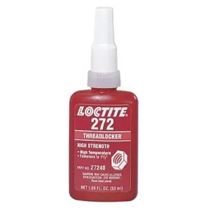 Loctite 27240 272 Threadlockers, High Temp/High Strength, 50 mL, Red (1 Bottle)