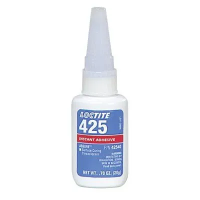 Loctite 42540 425 Assure Instant Adhesive, Surface Curing Threadlockers, 20 g, Blue (1 Bottle)