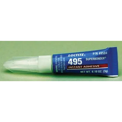 Loctite 49504 495 Super Bonder Instant Adhesive, 3 g, Tube, Clear (10 Tubes)