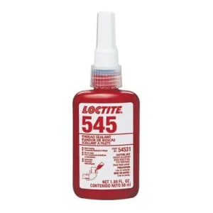 Loctite 105464 545 Thread Sealant, Hydraulic/Pneumatic Fittings, 50 mL Bottle, Purple (1 Bottle)